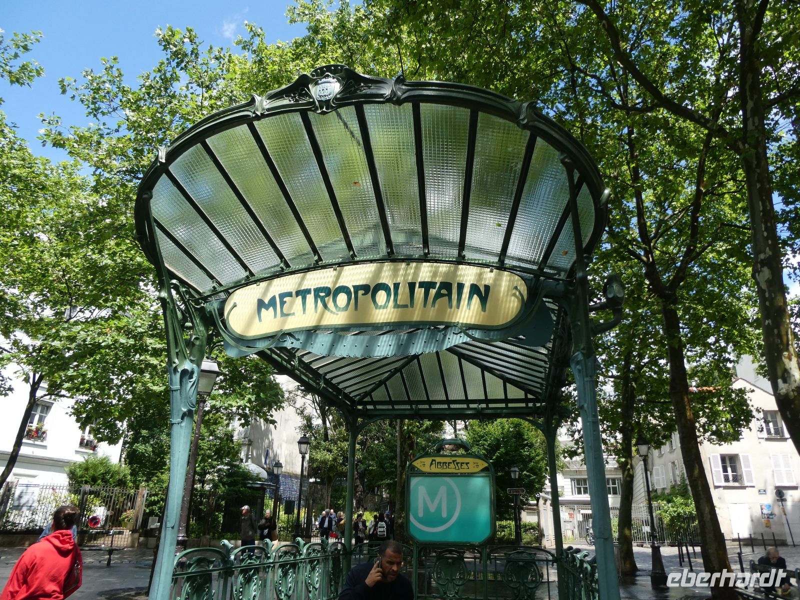 Métro von Abesses nach Plänen von Hector Guimard