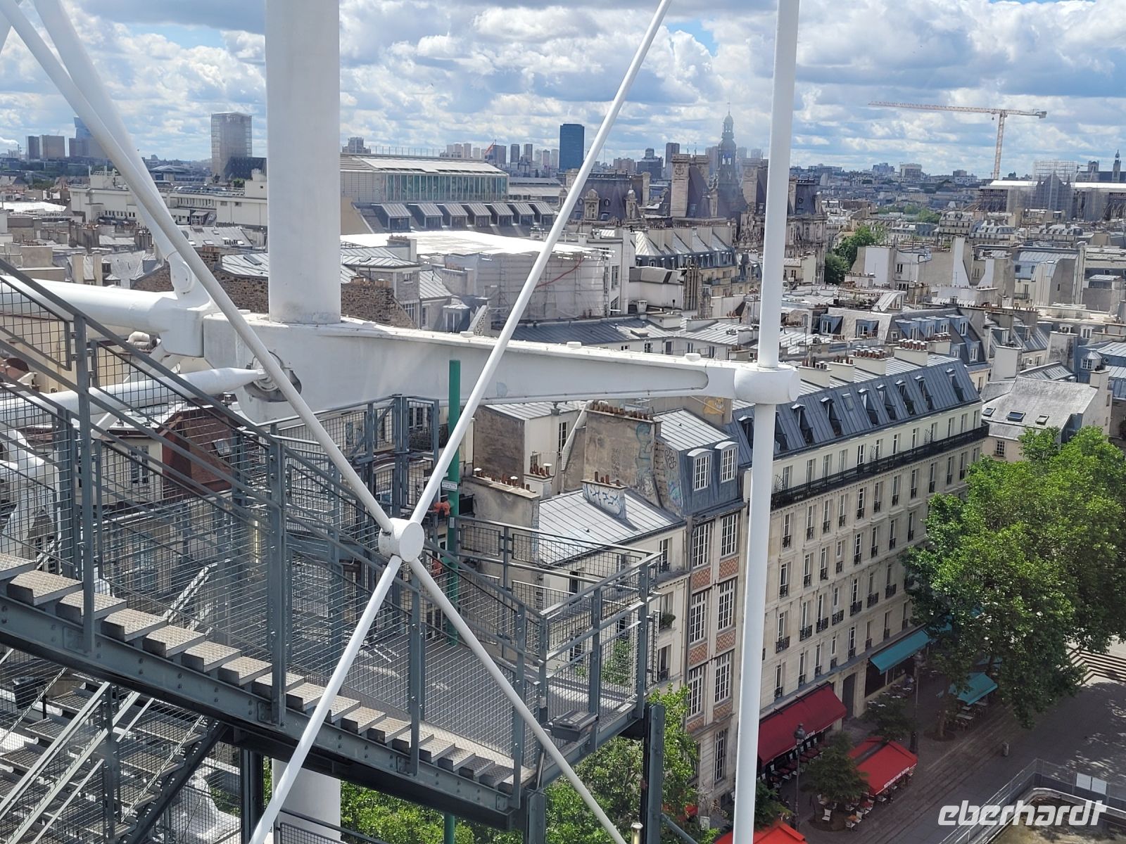 Blick vom pompidou paris