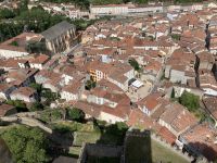 Frankreich - Rundreise Okzitanien: Foix - Blick von der Burg über die Stadt