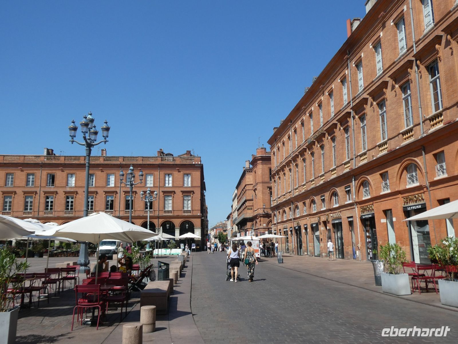 rosafarbene Stadt Toulouse