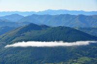 Blick von La Rhune ohne Nebel