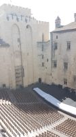 Innenhof Palais des Papes, Bühne für das Theaterfestival