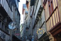 in den Gassen von Mont St. Michel