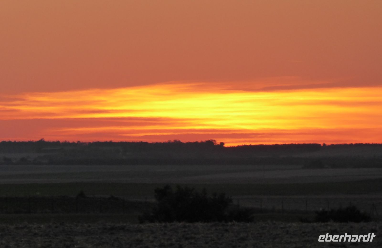 Tag 1 06.08.2022 Anreise, Sonnenuntergang in der Champagne