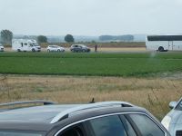 Stau hinter Mont St.Michel