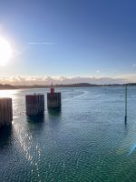 Staubecken vom Gezeitenkraftwerk La Rance