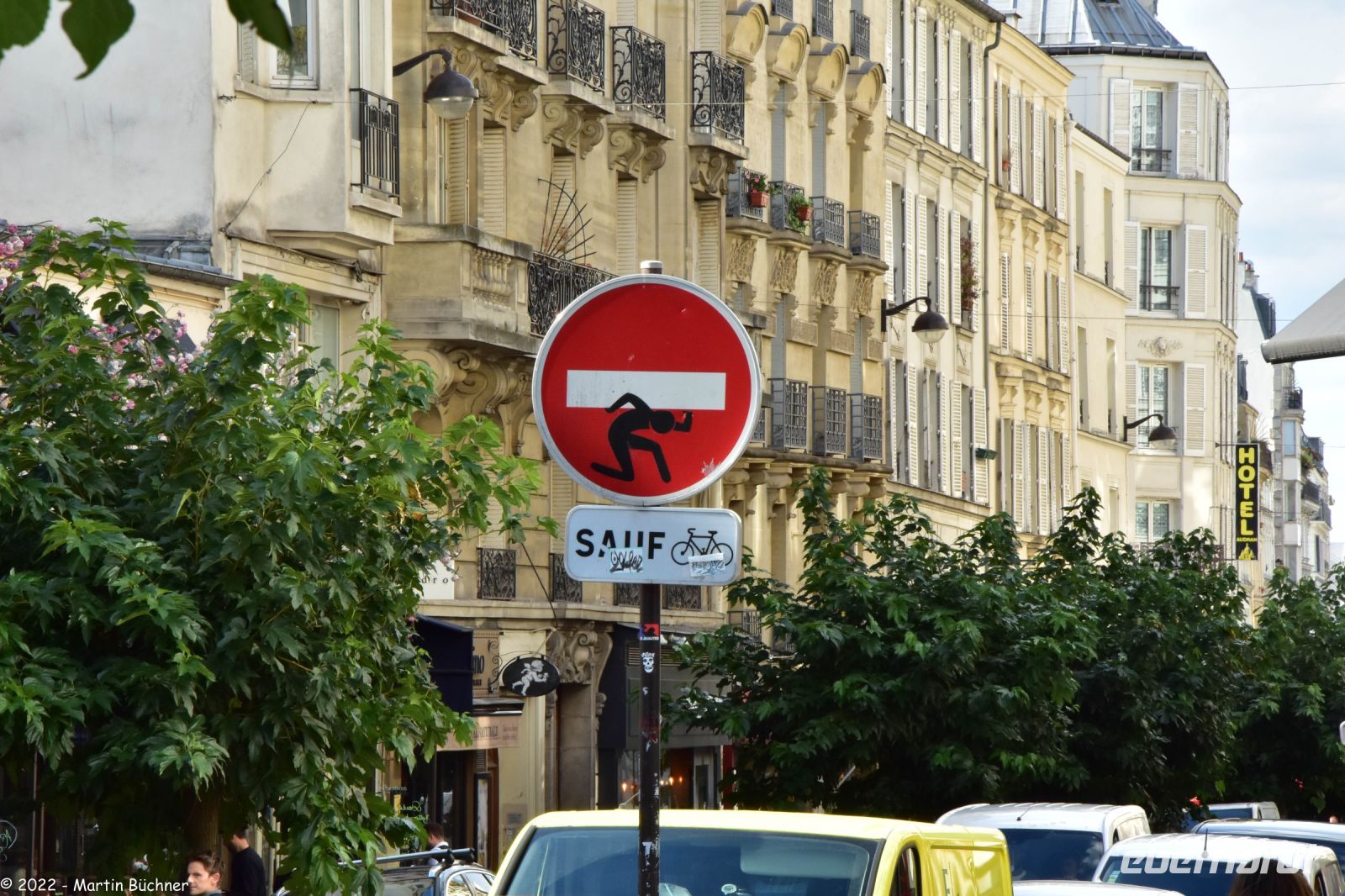 Spaziergang im Montmartre - Viertel - Streetart