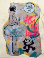 Spaziergang im Montmartre - Viertel - Streetart