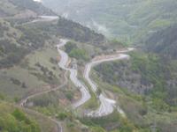 Serpentinen in den Pyrennäen