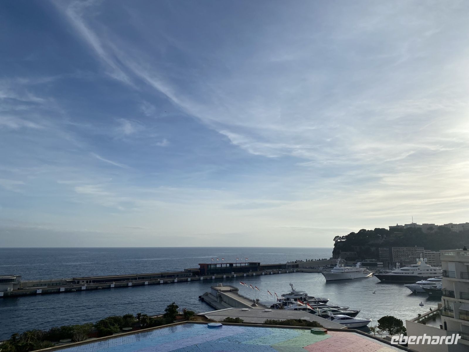 Blick auf das Mittelmeer von der Promenade aus in Monte Carlo .JPEG