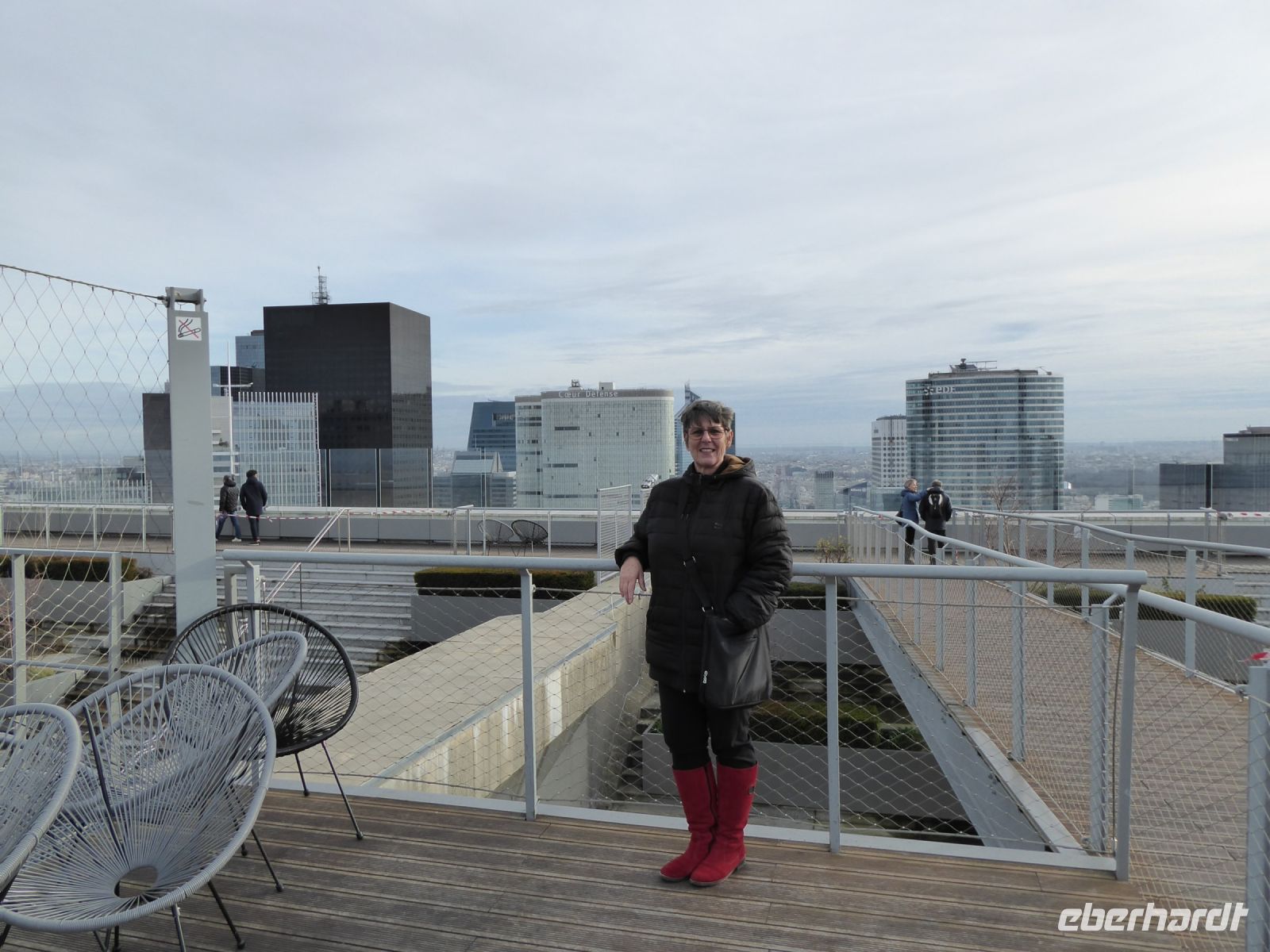 Tag 3 31.12.2022 Silvesterreise Paris, Reiseleiterin Gabriele, auf 100 Metern über Paris