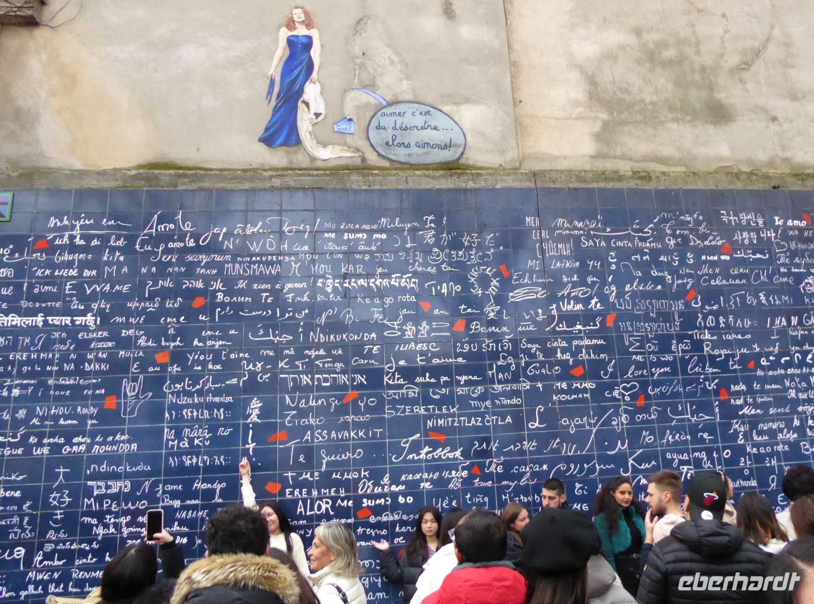 Tag 3 31.12.2022 Silvesterreise Paris, Le Mur je t´aime