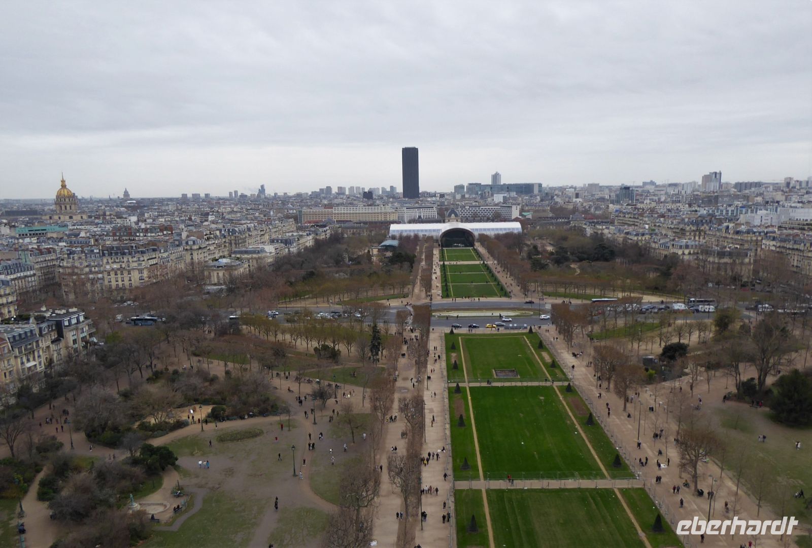 Tag 4 01.01.2023 Paris Silvesterreise, Blick vom Eiffelturm