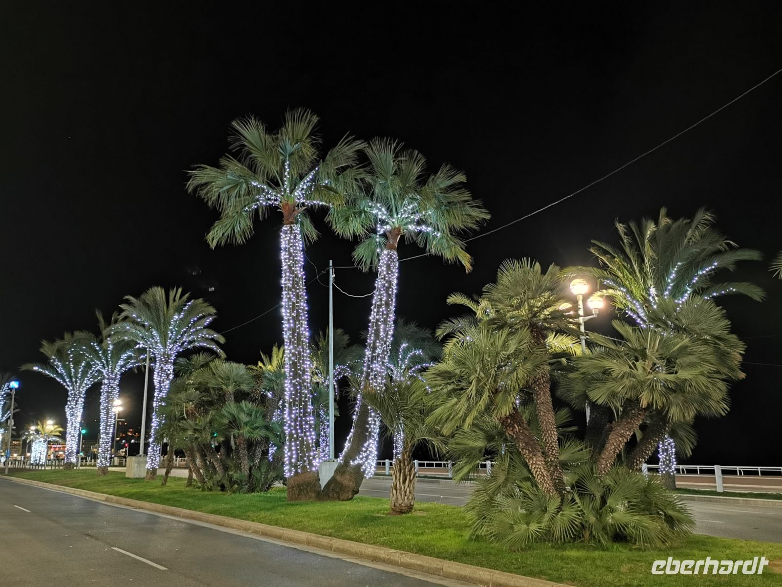 Tag 1  Promenade des Anglais bei Nacht