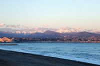 Tag 2 Antibes, Blick zu den Seealpen