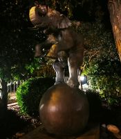 Tag 4 Skulptur Hommage an die Zirkuselefanten von R. Kine, Zirkusfestivalgelände 