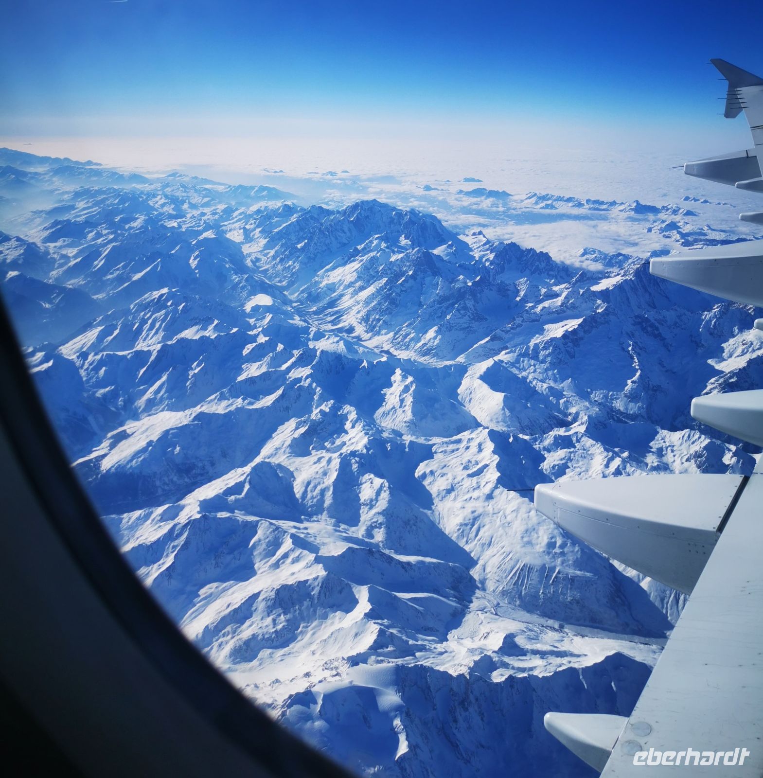 Tag 5  Rückflug über die Alpen