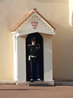 Die Wache mit Sonnenbrillen