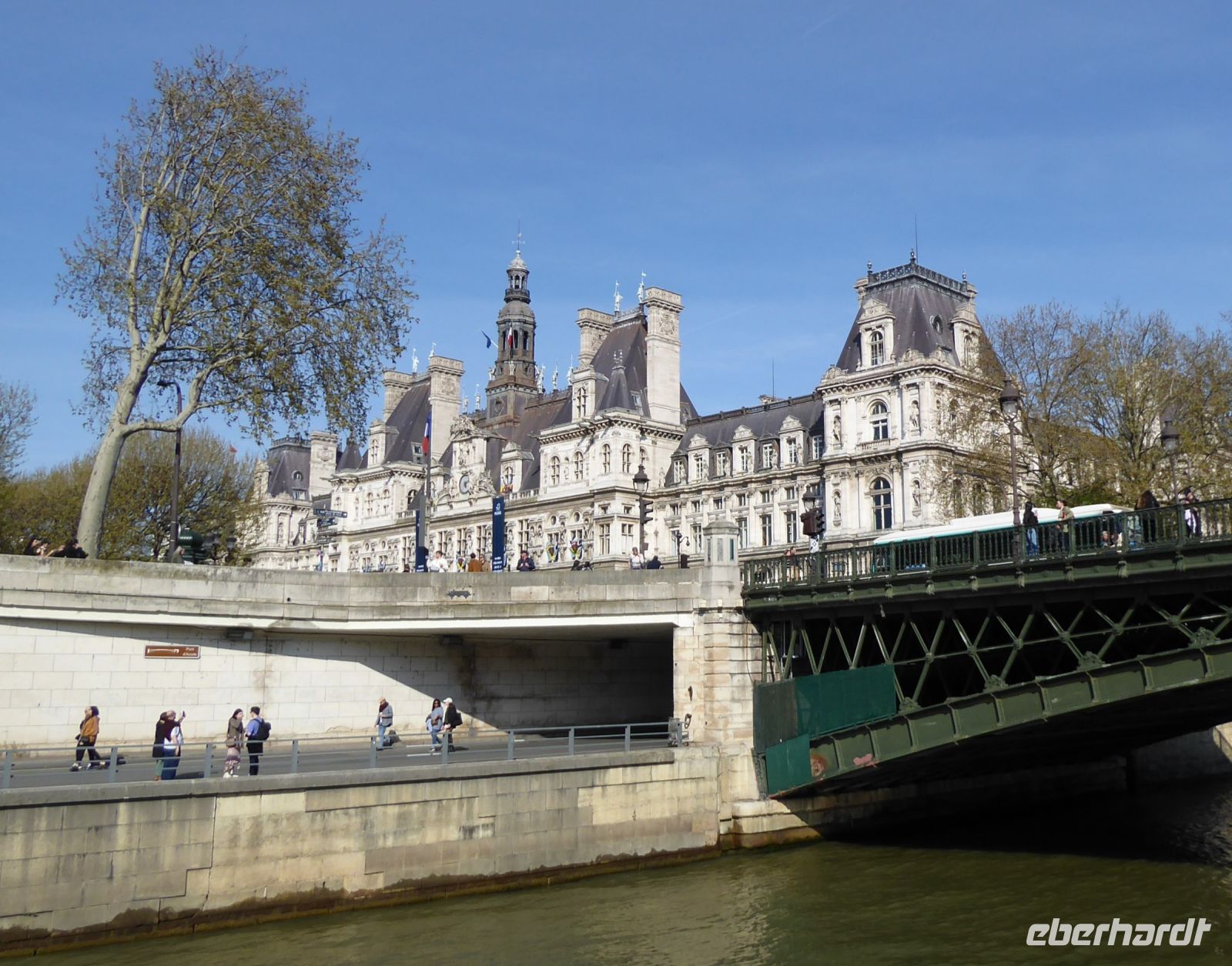 Tag 4 09.04.2023 Schifahrt auf der Seine, Hôtel de Ville de Paris