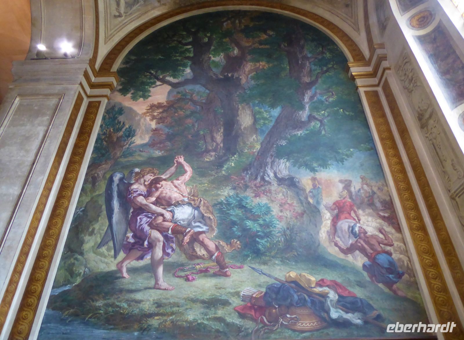 Tag 5 10.04.2023  Entdeckerspaziergang im 6. Arrondissement, St Sulpice, Gemälde von Delacroix