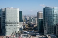 Paris - Hochhausviertel La Defense - Blick vom Grande Arche