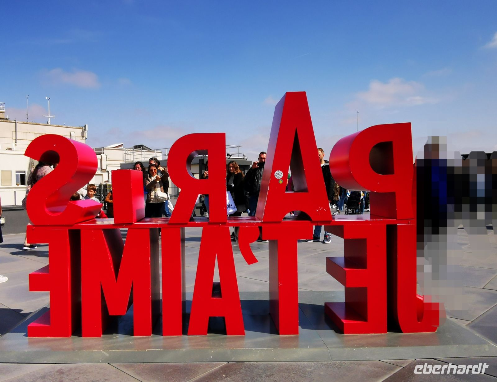 Tag 4 01.05.2023  Im Kaufhaus Lafayette, Dachterrasse