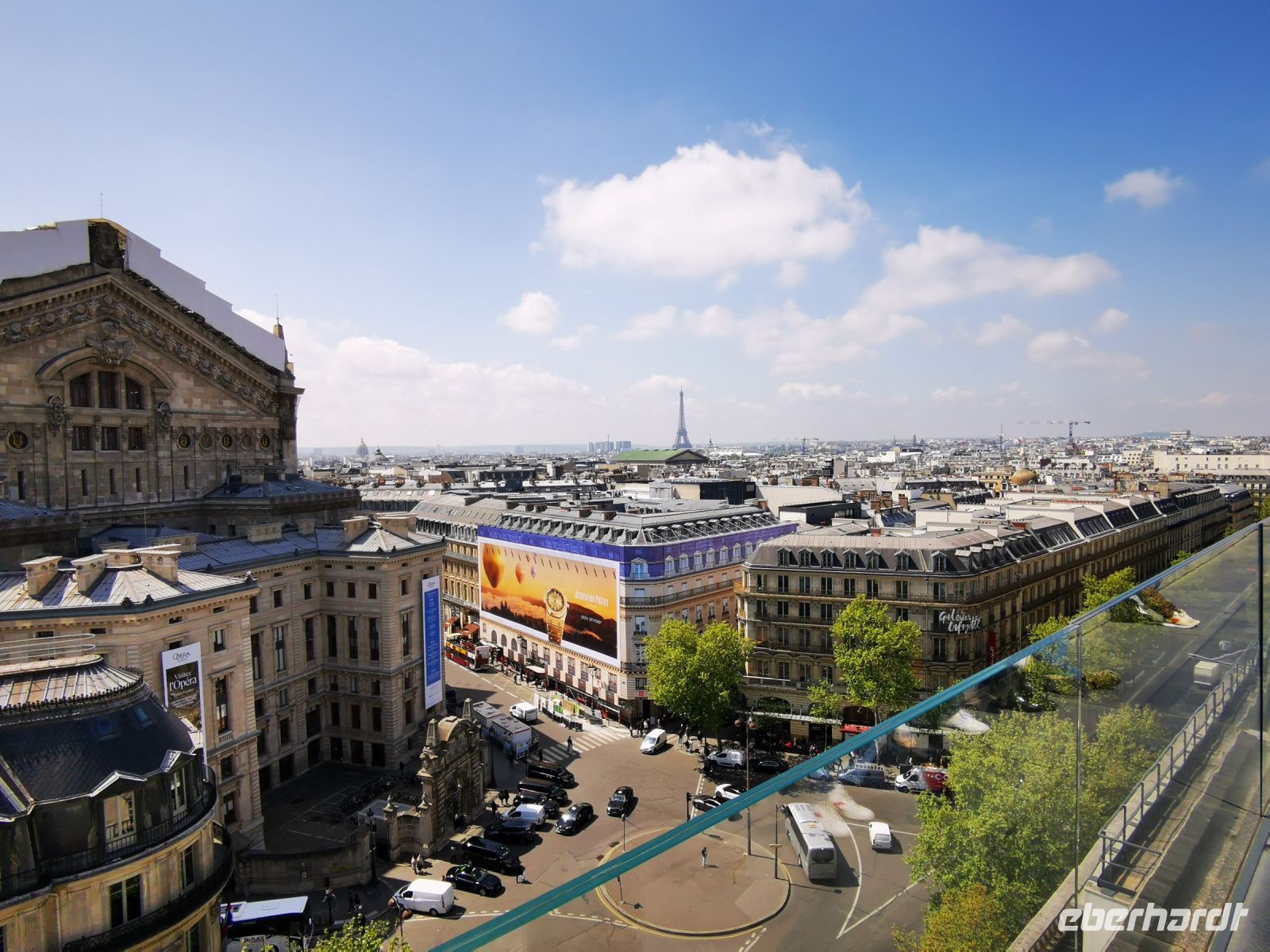 Tag 4 01.05.2023  Im Kaufhaus Lafayette, Aussicht von der Dachterrasse
