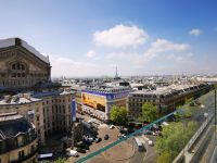 Tag 4 01.05.2023  Im Kaufhaus Lafayette, Aussicht von der Dachterrasse