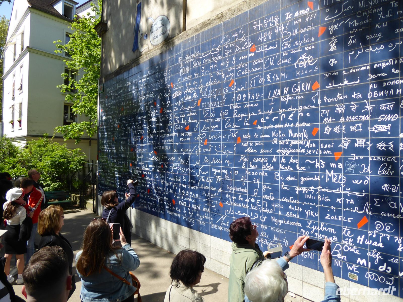 Tag 5 02.05.2023  geführter Entdeckerspaziergang über den Montmartre, Le mur je t´aime