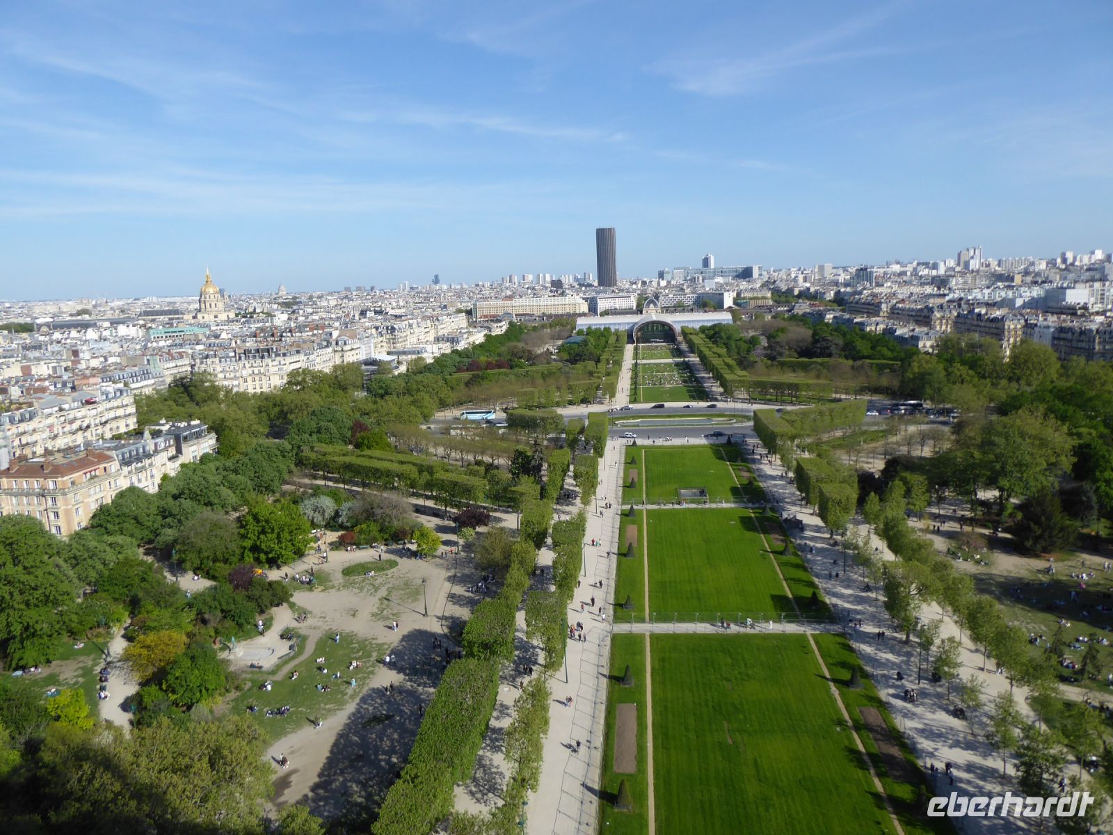 Tag 5 02.05.2023  Blick vom Eiffelturm, Marsfeld
