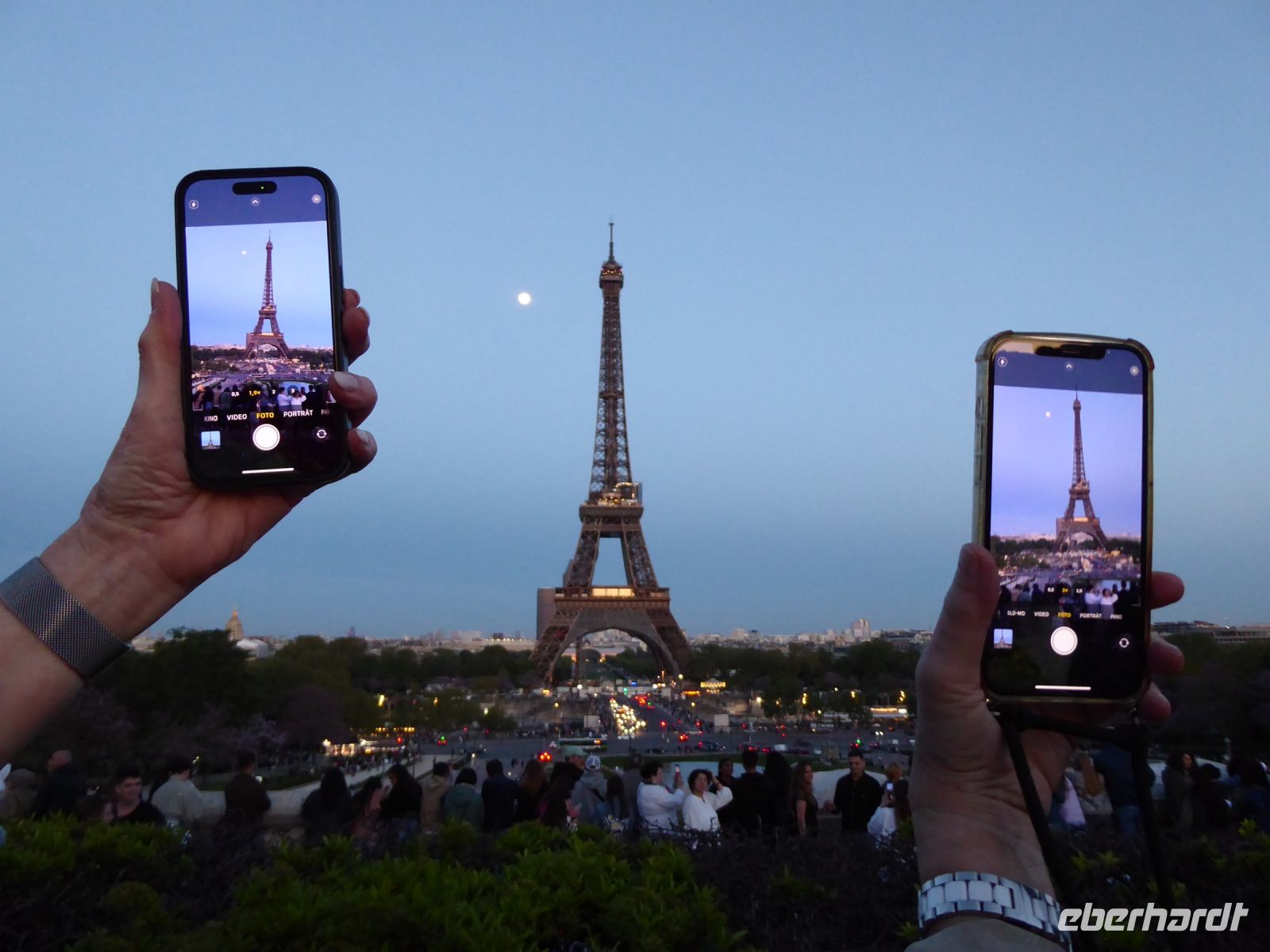 Tag 5 02.05.2023  Eiffeltürme im Mondenschein