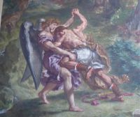 Tag 6 04.05.2023 Spaziergang am Morgen: St. Sulpice, Fresko von Delacroix, Detail