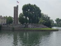 Doyenne-Turm an der Inselspitze von Saint Laurent