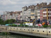 Blick von der Saint-Laurent Brücke auf Macon