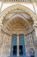 Radreise an die Loire im Mai 2023 - Seiteneingang der Kathedrale von Metz