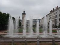 Lyon - Wasserspiele am Platz Bellecour