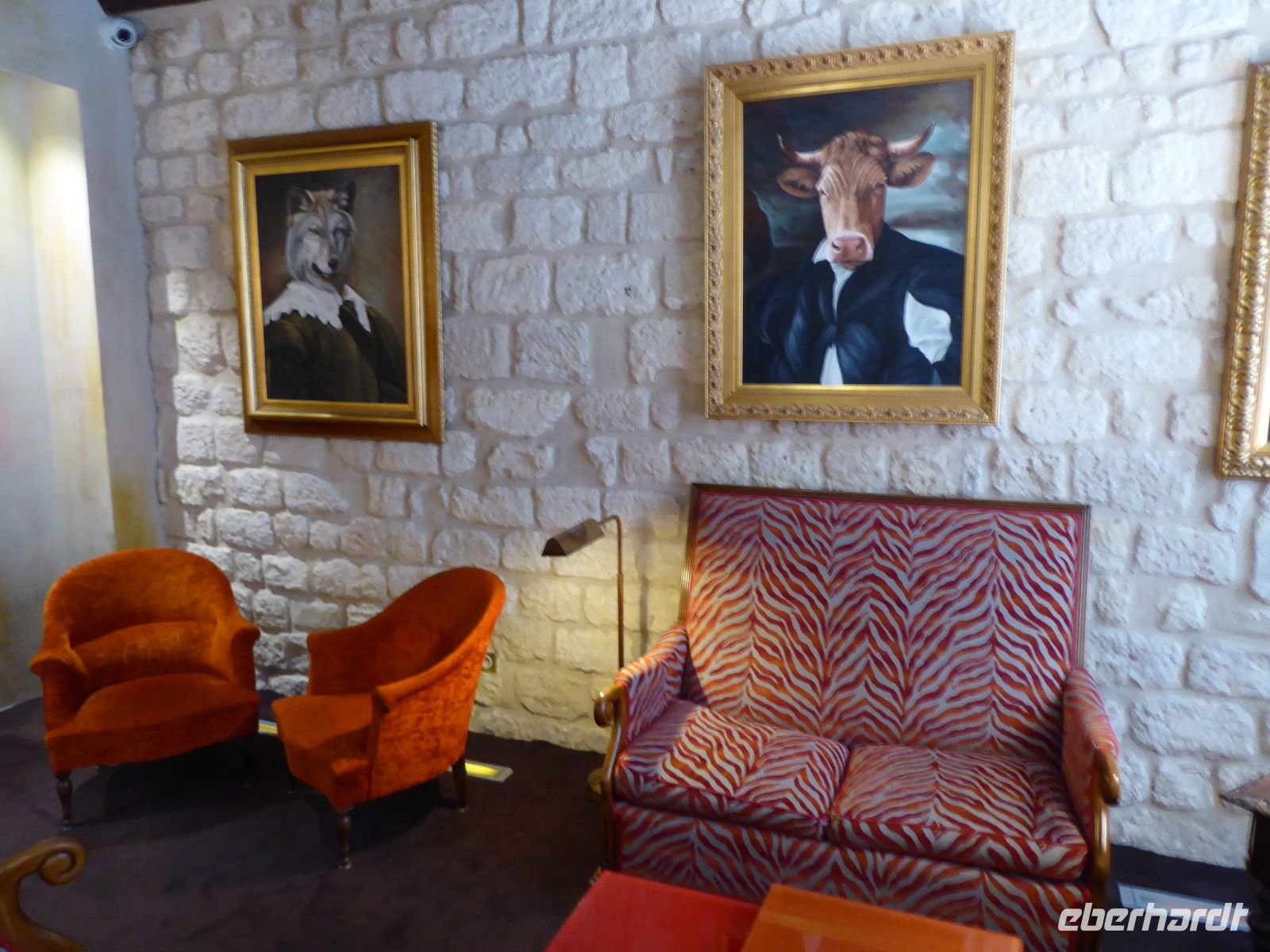 Tag 1, 27.05.2023 gemütliche Lobby im Hotel St. Paul