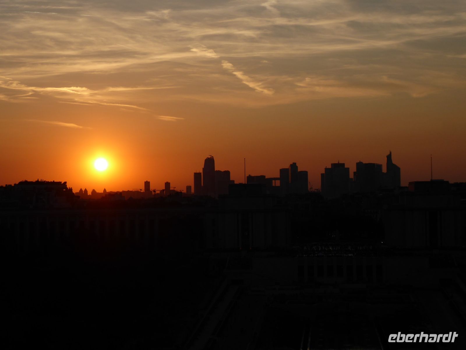 Tag 4, 30.05.2023 Blick vom Eiffelturm, Sunset
