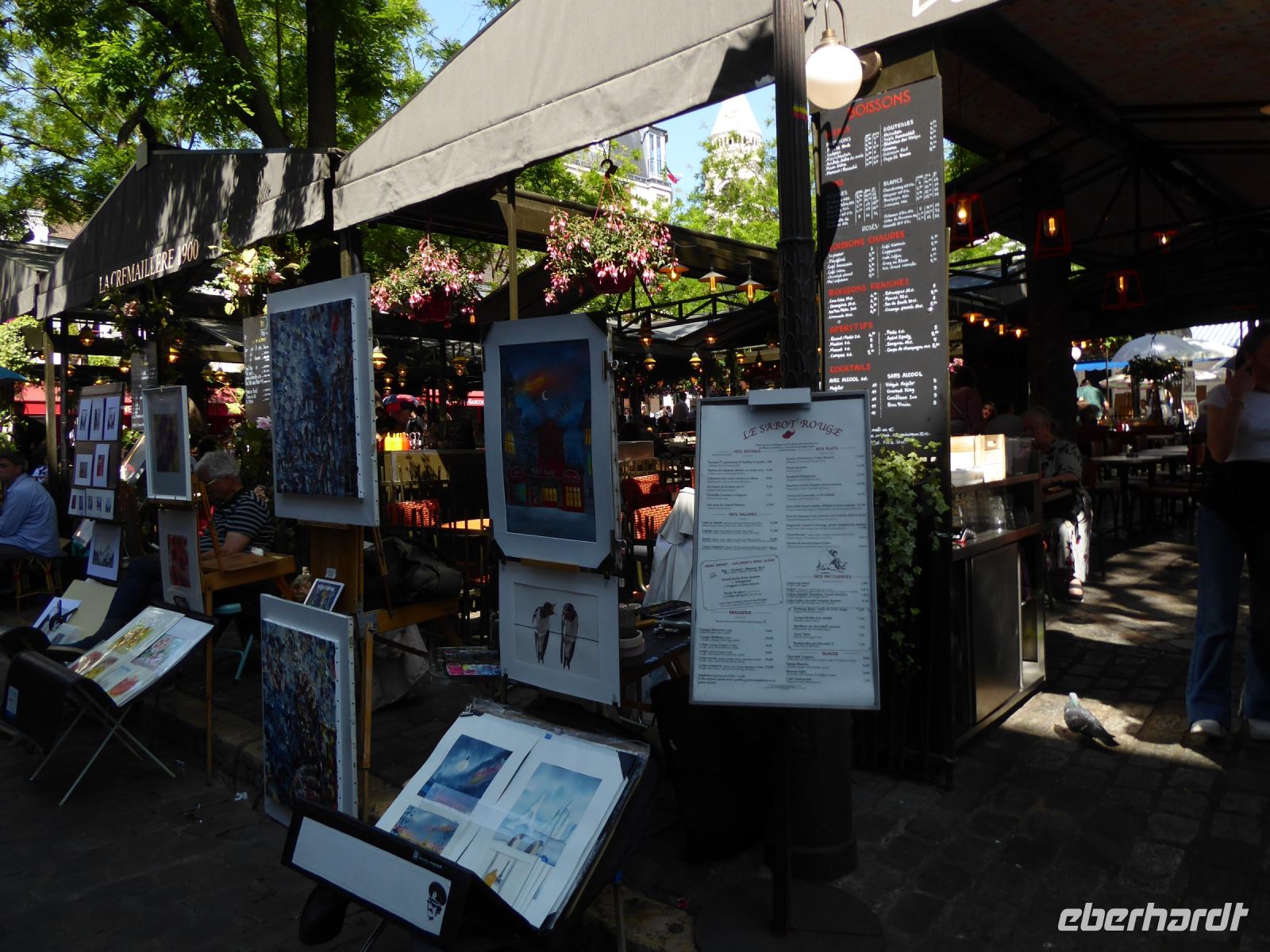 Tag 5  31.05.2023 Spaziergang auf dem Montmartre, Place de Tertre