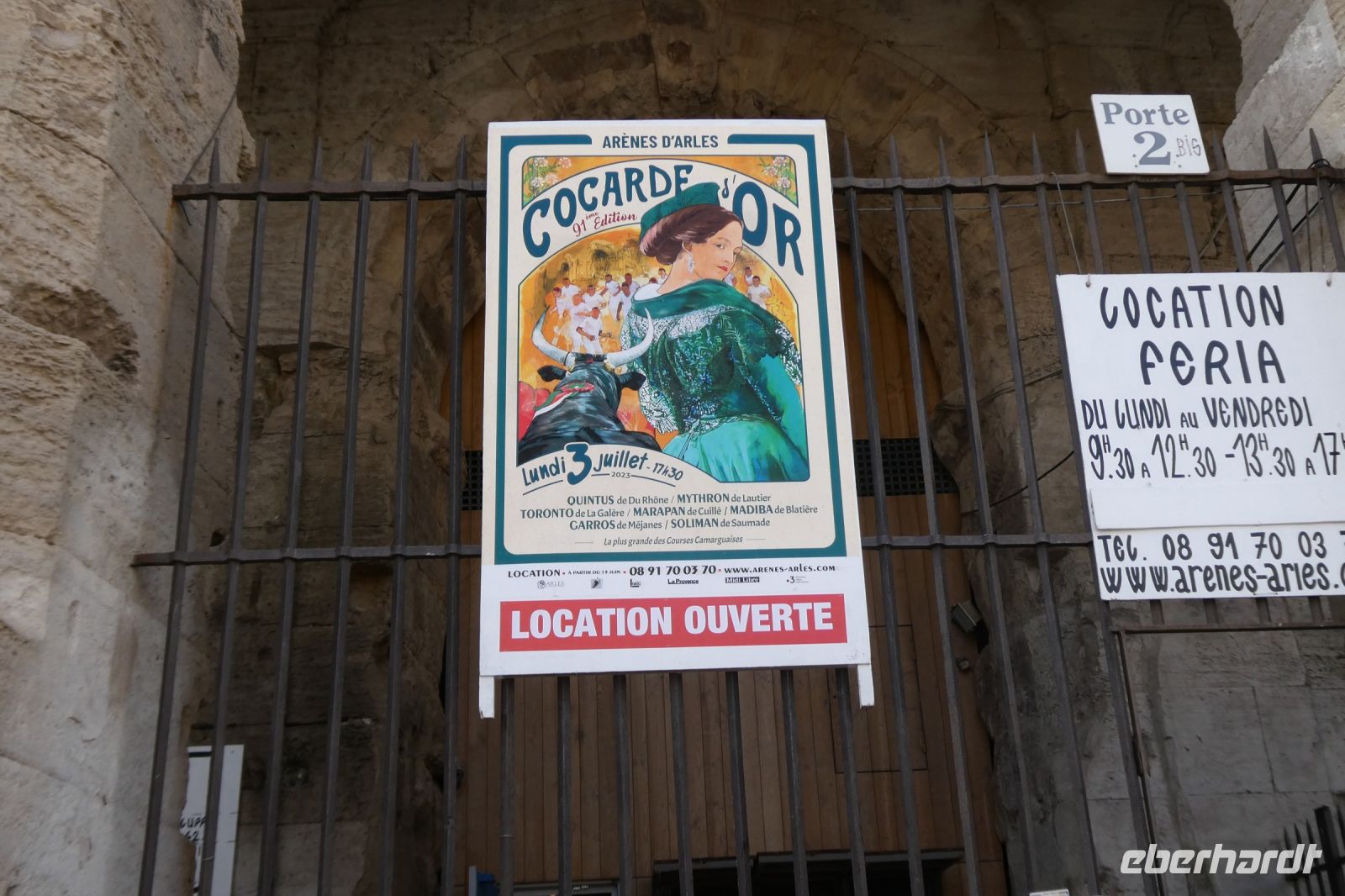 Ankündigung einer Cocarde in Arles