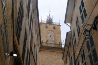 das Rathaus mit Uhrturm von Aix-en-Provence