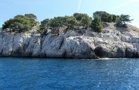 Kalkfelsenlandschaft in den Calanques