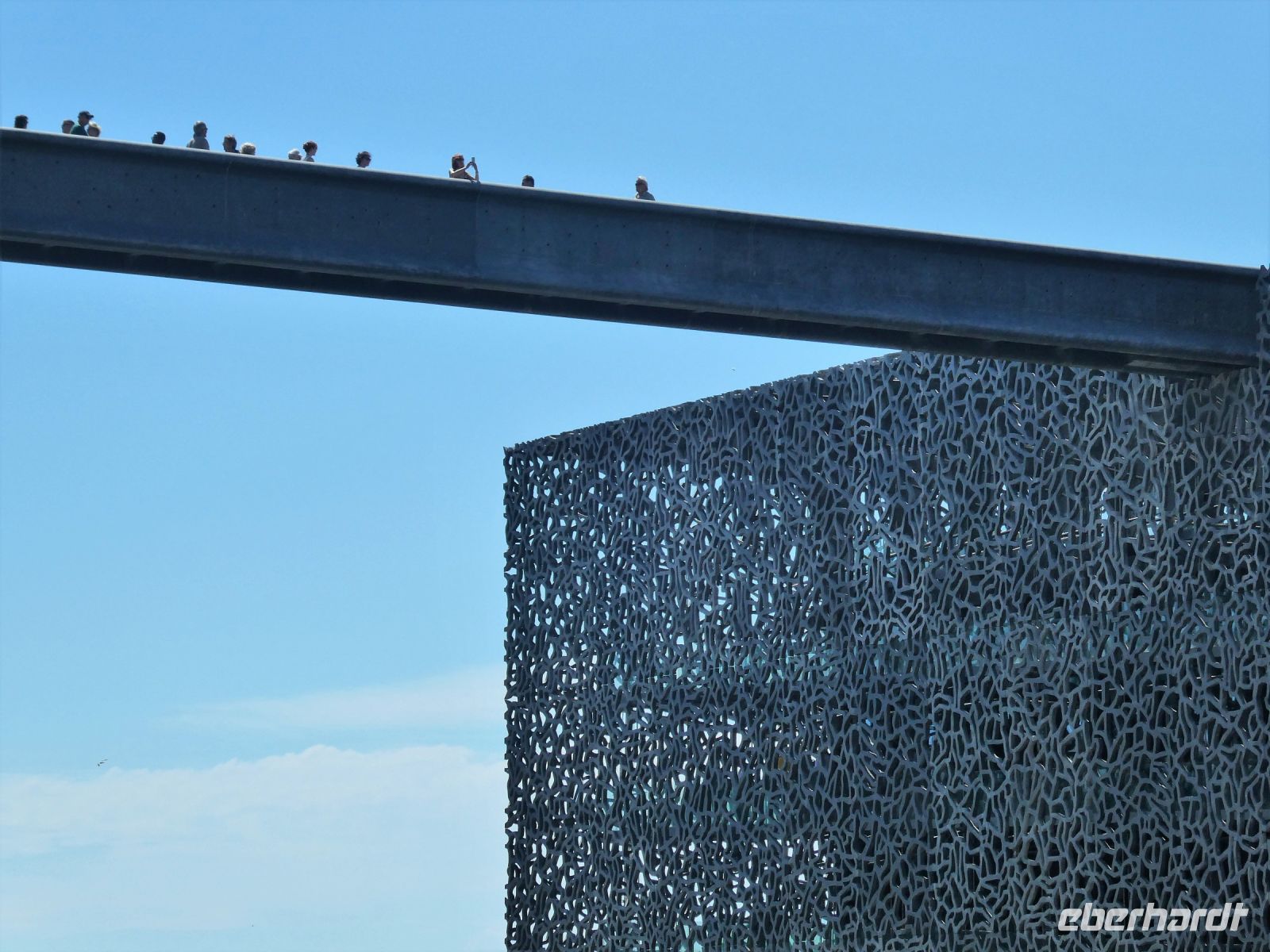 Fussgängerbrücke zum Mucem (Museum der Zivilisationen)