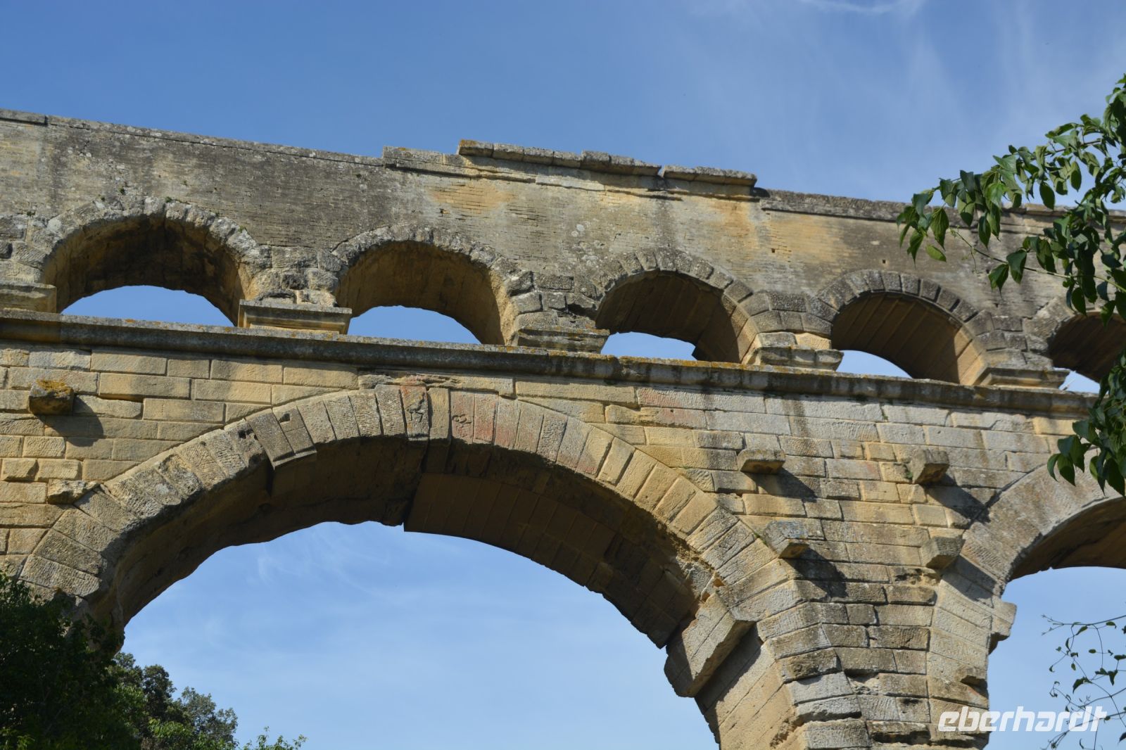 die obere Etage der Pont-du-Gard