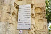 Gedenkttafel an die Kreuzzüge von Ludwig dem Heiligen in Aigues-Mortes