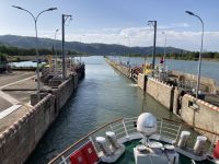 Eine der 15 Schleusen, die wir passierten.