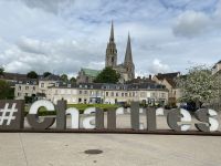 Blick zurück auf Chartres