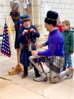 Kinder früher: Ritter und Knappe