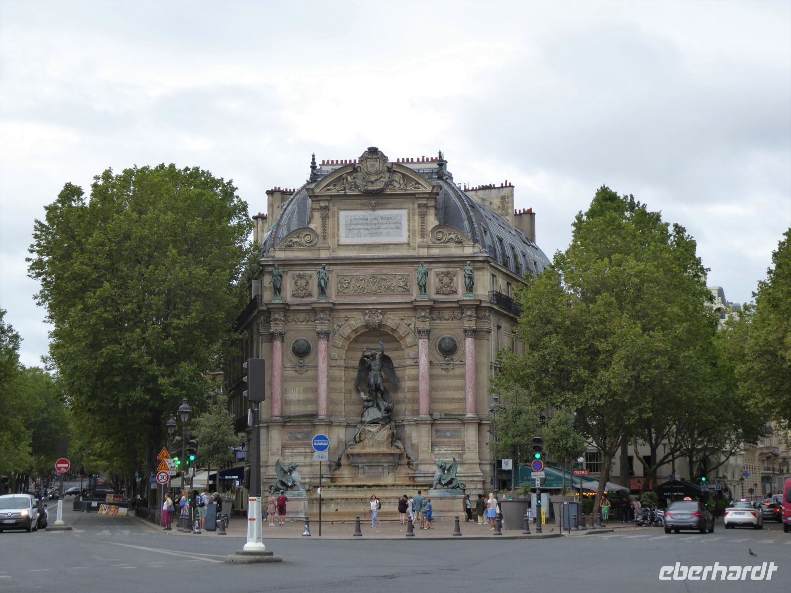 Tag 2 Stadterkundung Rive gauche, Fontaine St. Michel