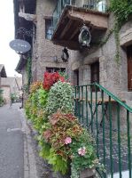 Blumenschmuck in Yvoire